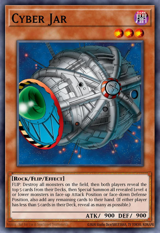 (095) YuGiOh TCG RA03: Quarter Century Bonanza Single: Cyber Jar (V.1 - Platinum Secret Rare)  Platinum Secret Rare