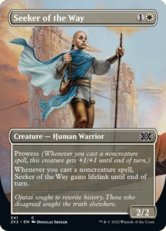 (341) Magic The Gathering Double Masters 2022: Extras Single: Seeker of the Way Holo Common
