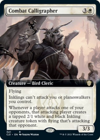 (341) Magic The Gathering Commander: Strixhaven: Extras Single: Combat Calligrapher Rare