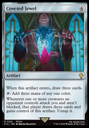 (341) Magic The Gathering Commander: Magic: The Gathering - FINAL FANTASY: Collector's Edition Single: Coveted Jewel Holo Rare