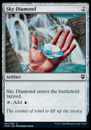 (341/361) Magic The Gathering Commander Legends Single: Sky Diamond Holo Common