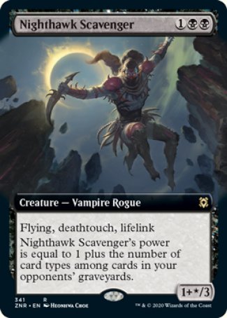 (341) Magic The Gathering Zendikar Rising: Extras Single: Nighthawk Scavenger Holo Rare