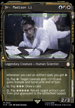 (341) Magic The Gathering Universes Beyond: Fallout: Extras Single: Dr. Madison Li (V.2) Holo Mythic