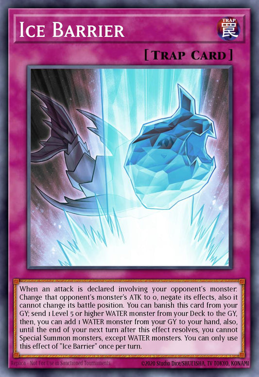 (071) YuGiOh TCG RA01: 25th Anniversary Rarity Collection Single: Ice Barrier (V.5 - Quarter Century Secret Rare)  Quarter Century Secret Rare