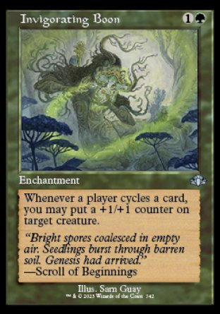 (342) Magic The Gathering Dominaria Remastered: Extras Single: Invigorating Boon Holo Uncommon