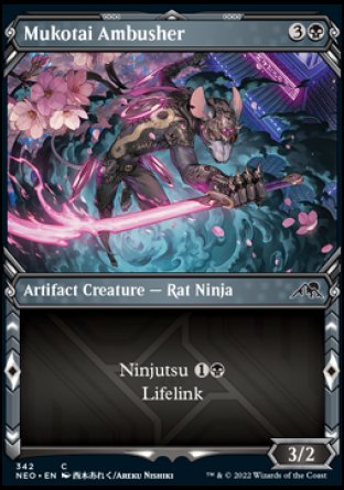 (342) Magic The Gathering Kamigawa: Neon Dynasty: Extras Single: Mukotai Ambusher Common