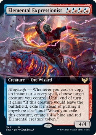 (342) Magic The Gathering Strixhaven: School of Mages: Extras Single: Elemental Expressionist Rare