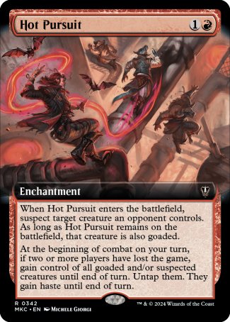 (342) Magic The Gathering Commander: Murders at Karlov Manor: Extras Single: Hot Pursuit Rare