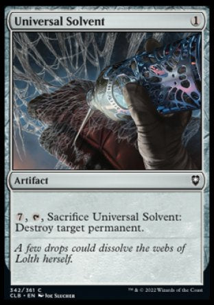 (342) Magic The Gathering Commander Legends: Battle for Baldur's Gate Single: Universal Solvent Holo Common