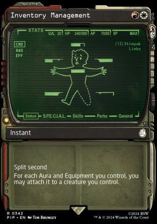 (342) Magic The Gathering Universes Beyond: Fallout: Extras Single: Inventory Management (V.1) Rare