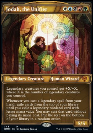 (343) Magic The Gathering Dominaria United: Extras Single: Jodah, the Unifier (V.2) Holo Mythic