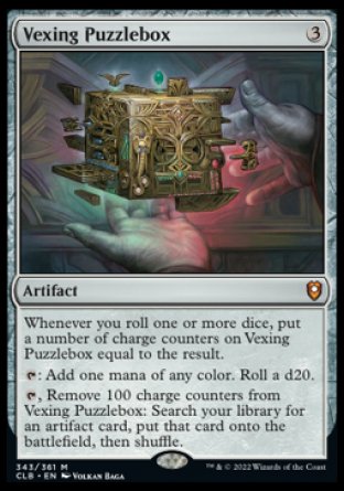 (343) Magic The Gathering Commander Legends: Battle for Baldur's Gate Single: Vexing Puzzlebox Mythic
