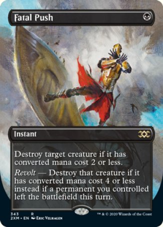 (343) Magic The Gathering Double Masters: Extras Single: Fatal Push Rare