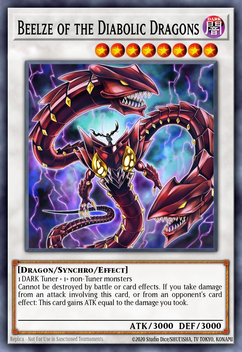 (023) YuGiOh TCG MP25: 2025 Mega-Pack Tin Single: Beelze of the Diabolic Dragons  Starlight Rare
