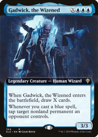 (344) Magic The Gathering Throne of Eldraine: Extras Single: Gadwick, the Wizened Holo Rare
