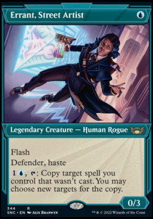 (344) Magic The Gathering Streets of New Capenna: Extras Single: Errant, Street Artist (V.1) Holo Rare