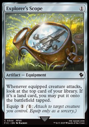 (344) Magic The Gathering Commander: Magic: The Gathering - FINAL FANTASY: Collector's Edition Single: Explorer's Scope Holo Common