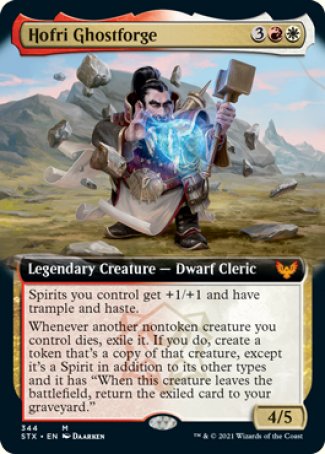 (344) Magic The Gathering Strixhaven: School of Mages: Extras Single: Hofri Ghostforge Holo Mythic