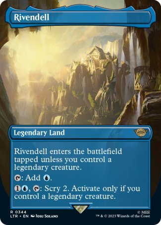 (344) Magic The Gathering The Lord of the Rings: Tales of Middle-earth: Extras Single: Rivendell Holo Rare