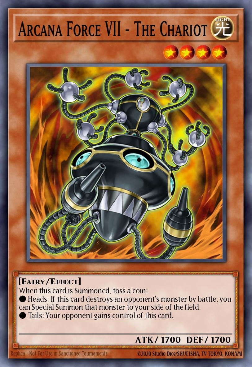 (013) YuGiOh TCG LODT: Light of Destruction Single: Arcana Force VII - The Chariot (V.2 - Common) Common
