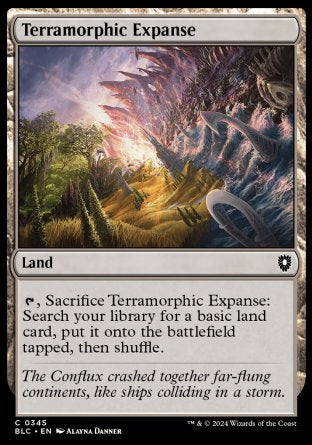 (345) Magic The Gathering Commander: Bloomburrow Single: Terramorphic Expanse Common