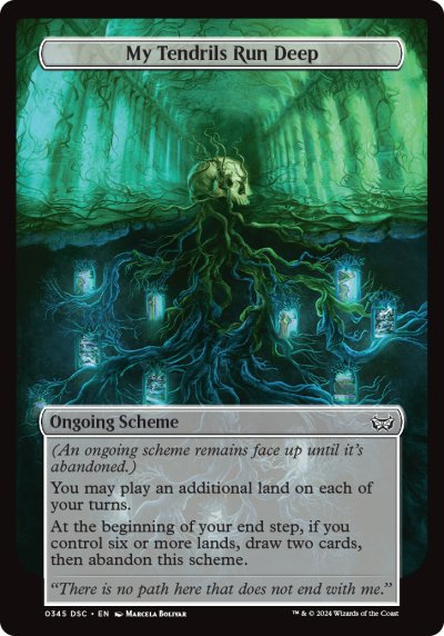 (345) Magic The Gathering Commander: Duskmourn: House of Horror Single: My Tendrils Run Deep Special