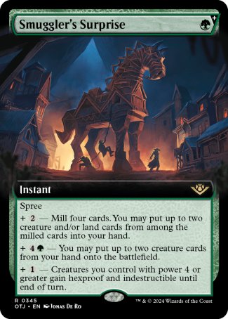 (345) Magic The Gathering Outlaws of Thunder Junction: Extras Single: Smuggler's Surprise Holo Rare