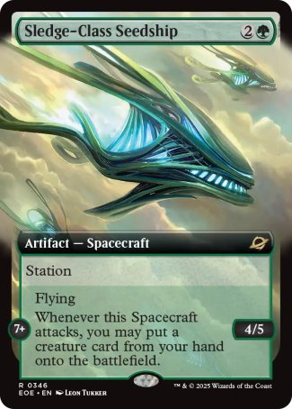 (346) Magic The Gathering Edge of Eternities: Extras Single: Sledge-Class Seedship Holo Rare