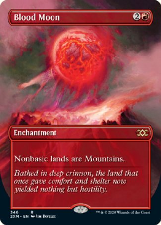 (346) Magic The Gathering Double Masters: Extras Single: Blood Moon Holo Rare