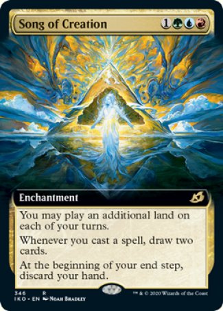 (346) Magic The Gathering Ikoria: Lair of Behemoths: Extras Single: Song of Creation Holo Rare