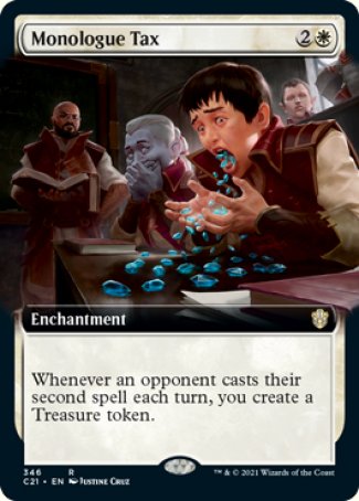 (346) Magic The Gathering Commander: Strixhaven: Extras Single: Monologue Tax Rare
