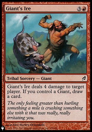 (170) Magic The Gathering The List Single: Giant's Ire Common