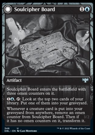 (346) Magic The Gathering Innistrad: Double Feature Single: Soulcipher Board // Cipherbound Spirit Holo Uncommon