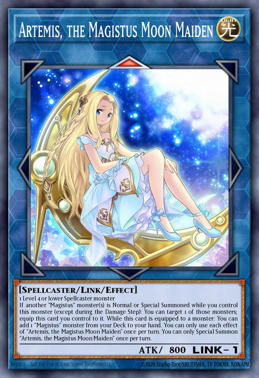 (049) YuGiOh TCG RA01: 25th Anniversary Rarity Collection Single: Artemis, the Magistus Moon Maiden (V.2 - Ultra Rare)  Ultra Rare