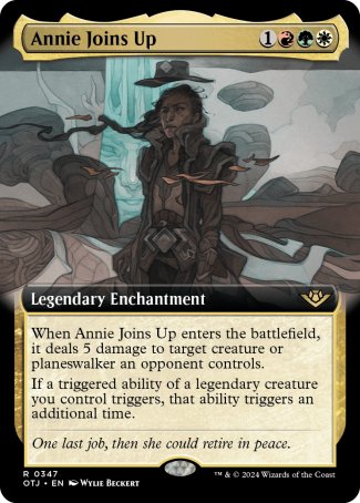 (347) Magic The Gathering Outlaws of Thunder Junction: Extras Single: Annie Joins Up Holo Rare