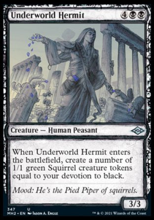 (347) Magic The Gathering Modern Horizons 2: Extras Single: Underworld Hermit Uncommon