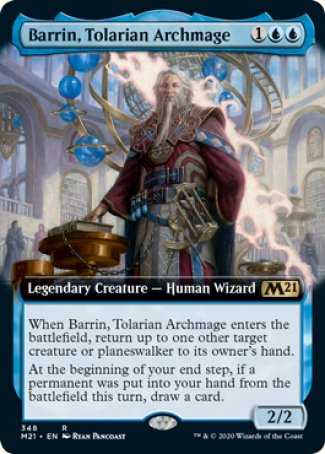 (348) Magic The Gathering Core 2021: Extras Single: Barrin, Tolarian Archmage Rare