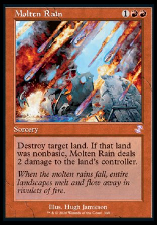 (348) Magic The Gathering Time Spiral Remastered: Extras Single: Molten Rain Holo Time Shifted