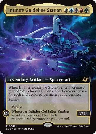 (348) Magic The Gathering Edge of Eternities: Extras Single: Infinite Guideline Station Rare