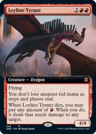 (348) Magic The Gathering Zendikar Rising: Extras Single: Leyline Tyrant Holo Mythic