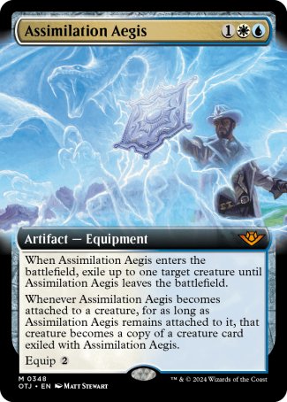 (348) Magic The Gathering Outlaws of Thunder Junction: Extras Single: Assimilation Aegis Mythic