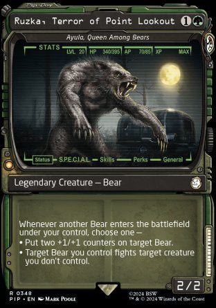 (348) Magic The Gathering Universes Beyond: Fallout: Extras Single: Ayula, Queen Among Bears (V.1) Holo Rare