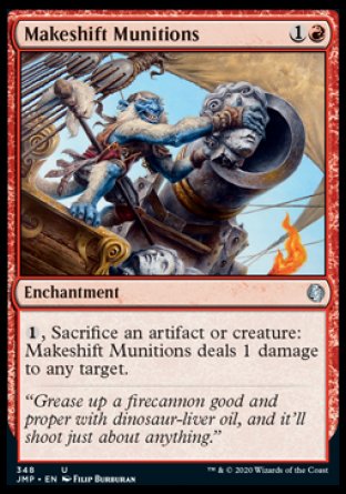 (348) Magic The Gathering Jumpstart Single: Makeshift Munitions Uncommon