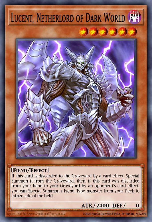 (031) YuGiOh TCG PRIO: Primal Origin Single: Lucent, Netherlord of Dark World  Super Rare