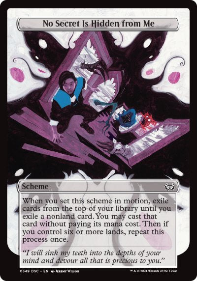(349) Magic The Gathering Commander: Duskmourn: House of Horror Single: No Secret Is Hidden from Me Special