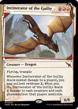 (349) Magic The Gathering Murders at Karlov Manor: Extras Single: Incinerator of the Guilty (V.1) Holo Mythic