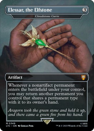 (349) Magic The Gathering Commander: The Lord of the Rings: Tales of Middle-earth: Extras Single: Cloudstone Curio (V.1) Holo Mythic