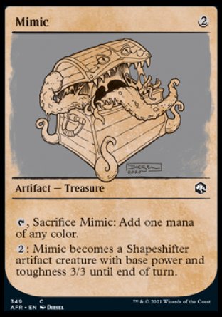 (349) Magic The Gathering Adventures in the Forgotten Realms: Extras Single: Mimic Holo Common