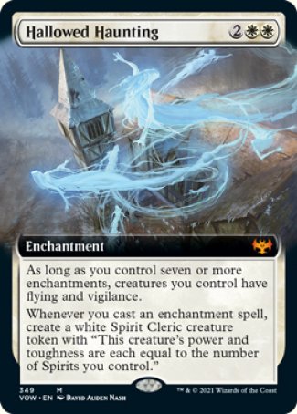(349) Magic The Gathering Innistrad: Crimson Vow: Extras Single: Hallowed Haunting Holo Mythic