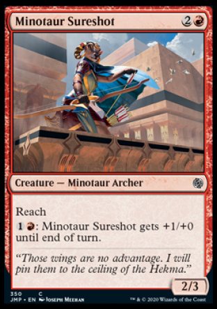 (350) Magic The Gathering Jumpstart Single: Minotaur Sureshot Common